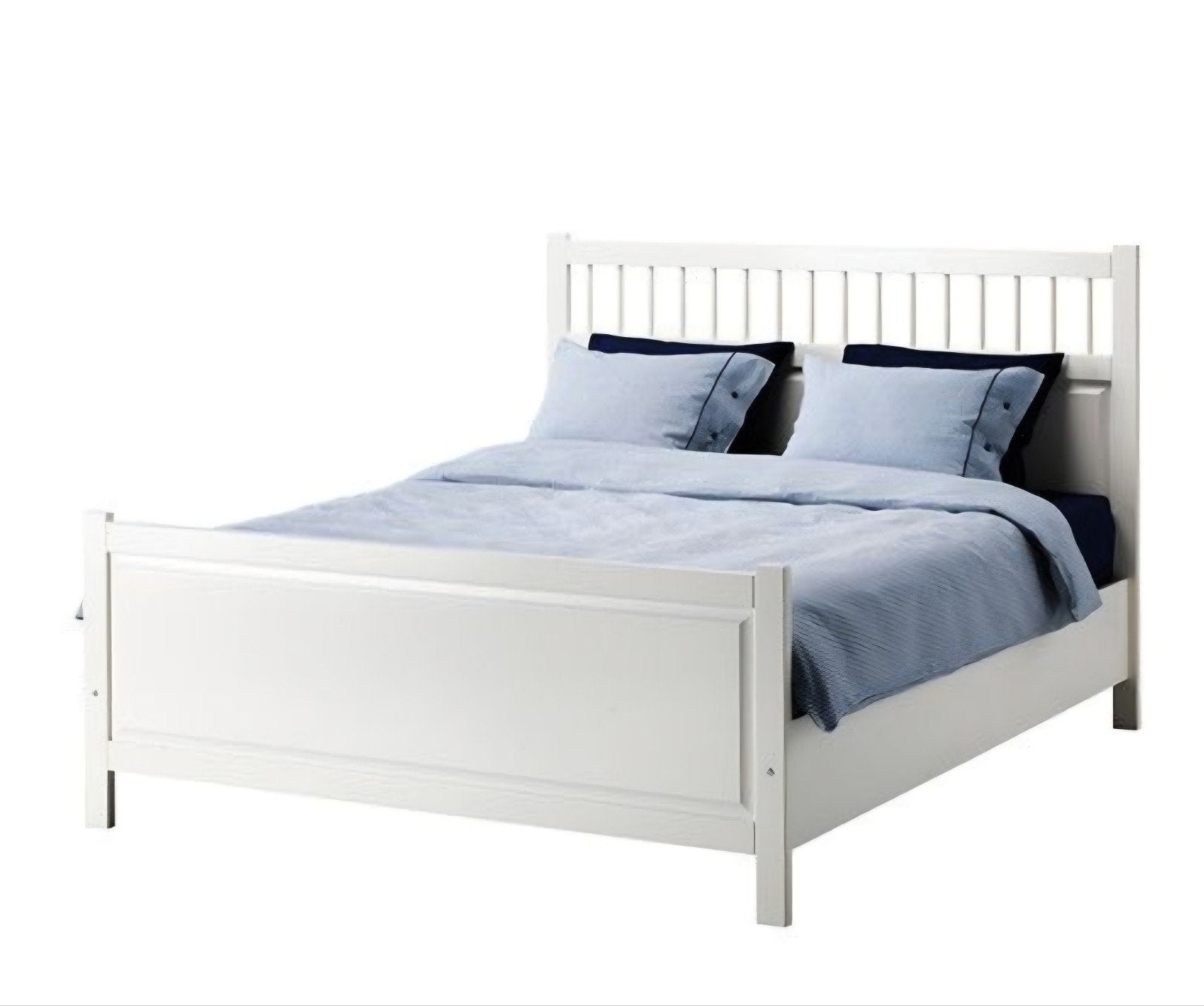 Ikea Hemnes bed compleet, 180x200 cm, goede staat, Huis en Inrichting, Ophalen, Gebruikt, Wit, Tweepersoons