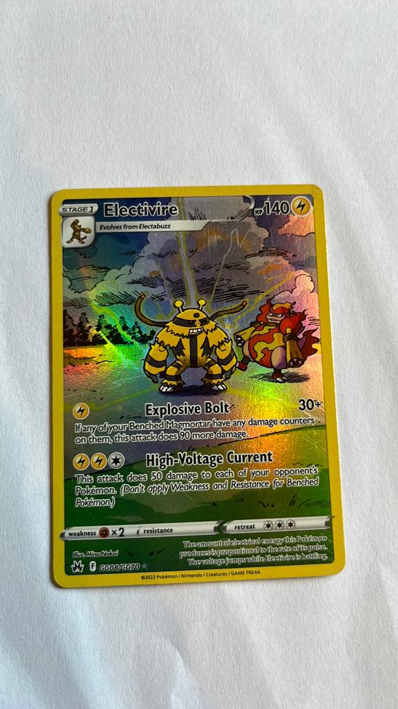 Electivire mooie kaart., Ophalen, Zo goed als nieuw, Losse kaart