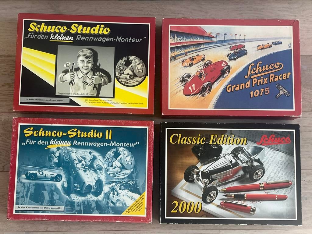 modelauto bouwpakketten Schuco Studio sets Grand Prix Racer, Verzamelen, Speelgoed, Verzenden
