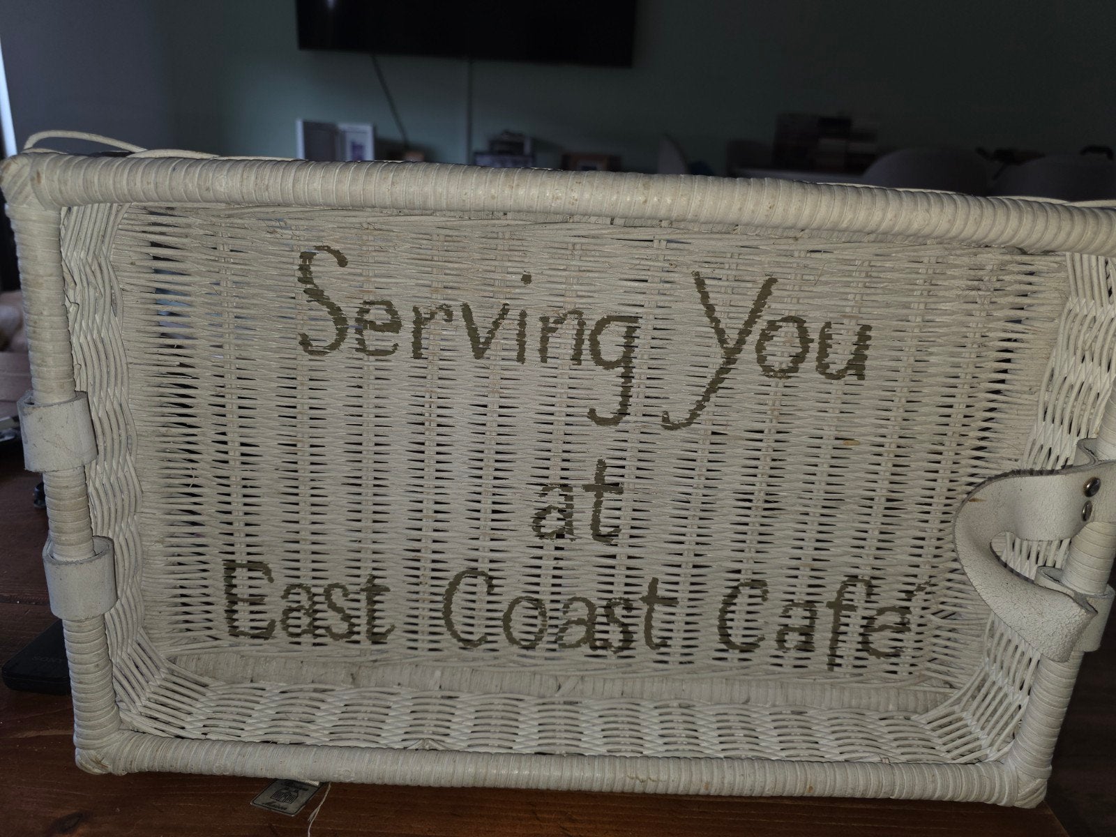 riviera maison serving you at east coast cafe  mand, Ophalen of Verzenden, Zo goed als nieuw, Rond, Overige materialen
