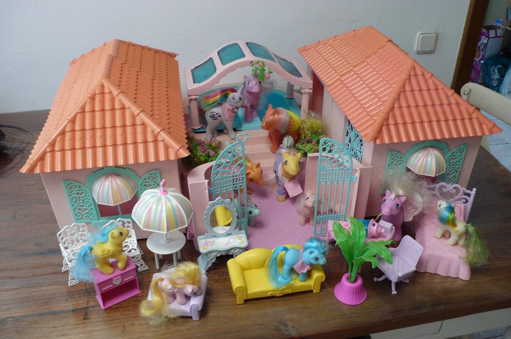 My little pony Vintage '80 Paradise Estate met pony's, Kinderen en Baby's, Speelgoed | My Little Pony, Ophalen of Verzenden, Gebruikt