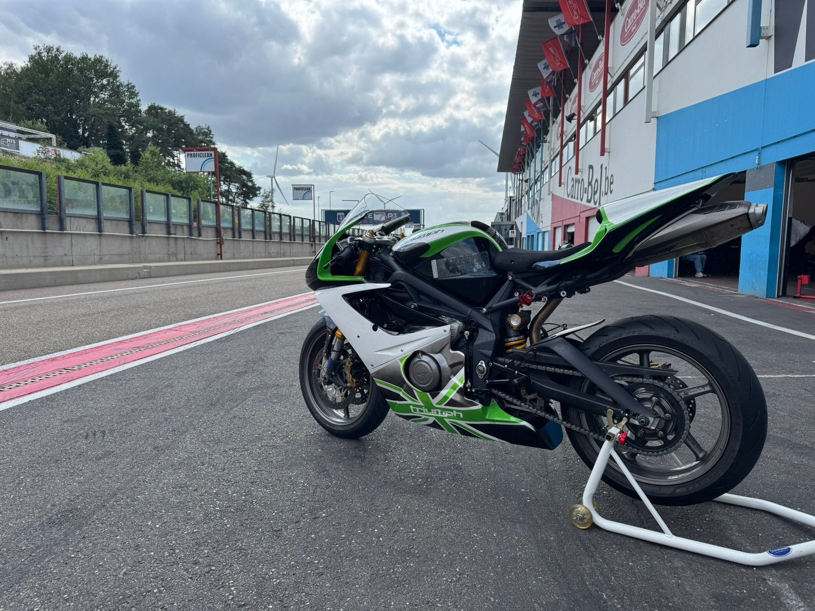 Triumph Daytona 675 circuit motor, 675 cc, Motorrijbewijs A, Gebruikt, 3 cilinders