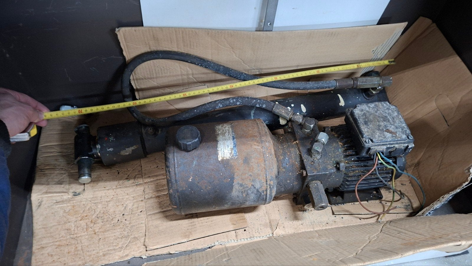 hydrauliek pomp met cilinder, Ophalen, Gebruikt