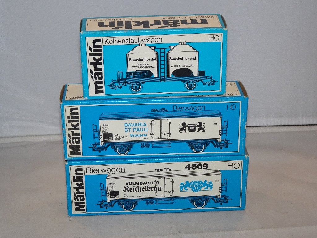 Marklin bierwagon 4669/4667+ 4511 silowag nieuw in ovp (#948, Wisselstroom, Ophalen of Verzenden, Märklin, Nieuw