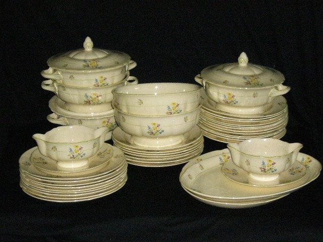 Zuid Holland Plazuid Servies / Bloemmotief, Ophalen
