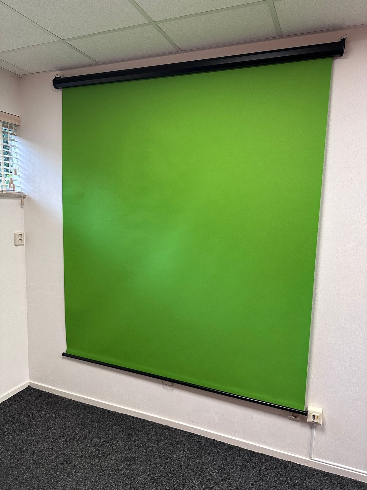 Green screen pull down 180x200 cm StudioKing, 150 tot 300 cm, Ophalen, Zo goed als nieuw, Minder dan 250 cm
