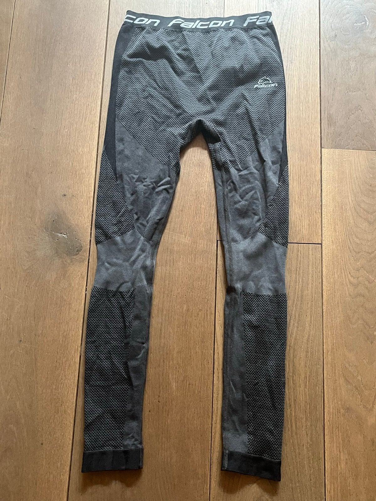 Falcon Legging - Zwart/Grijs - Maat 158/164, Legging, Zwart, Overige maten, Ophalen of Verzenden
