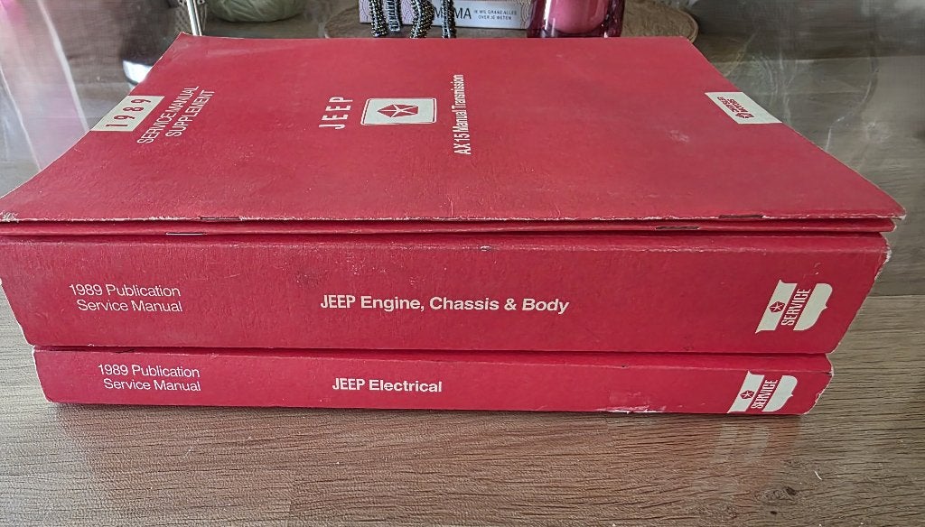 Originele Jeep 1989 OEM Manual (Complete 4-delige set), Auto diversen, Handleidingen en Instructieboekjes, Verzenden