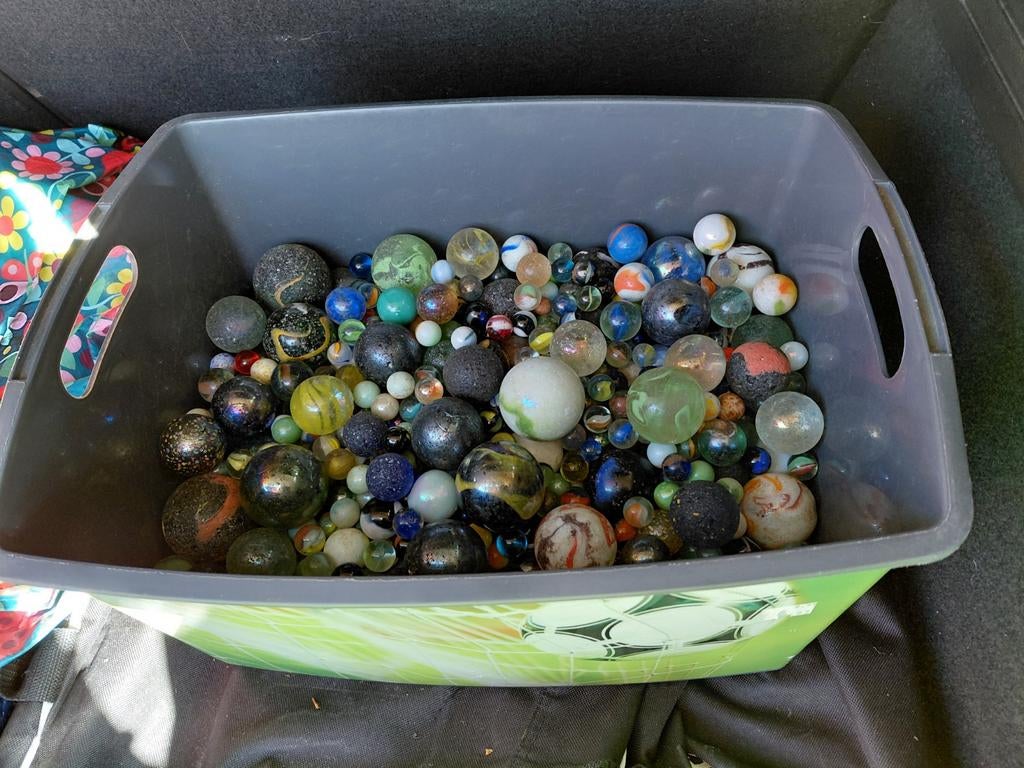 Grote bak knikkers, Ophalen, Gebruikt