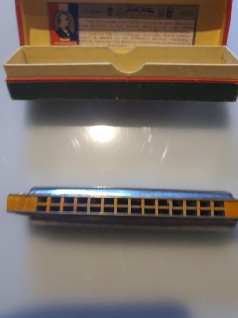 Mondharmonica M. Hohner Bravo met originele doos, Ophalen of Verzenden, Gebruikt, Met koffer of doosje