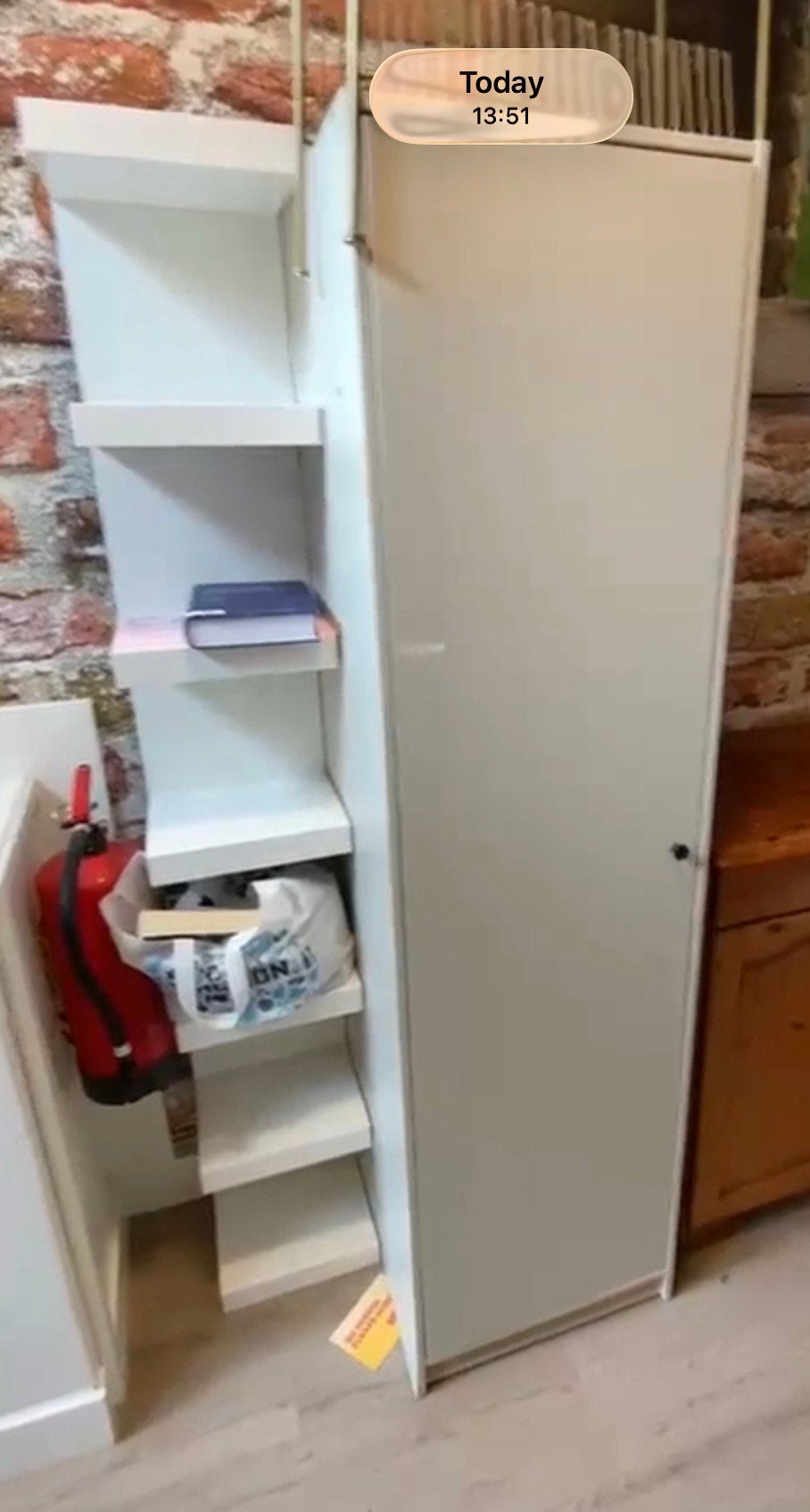1-deurs Kledingkast IKEA Gursken licht beige, Huis en Inrichting, Ophalen, Zo goed als nieuw, 50 tot 75 cm, 150 tot 200 cm