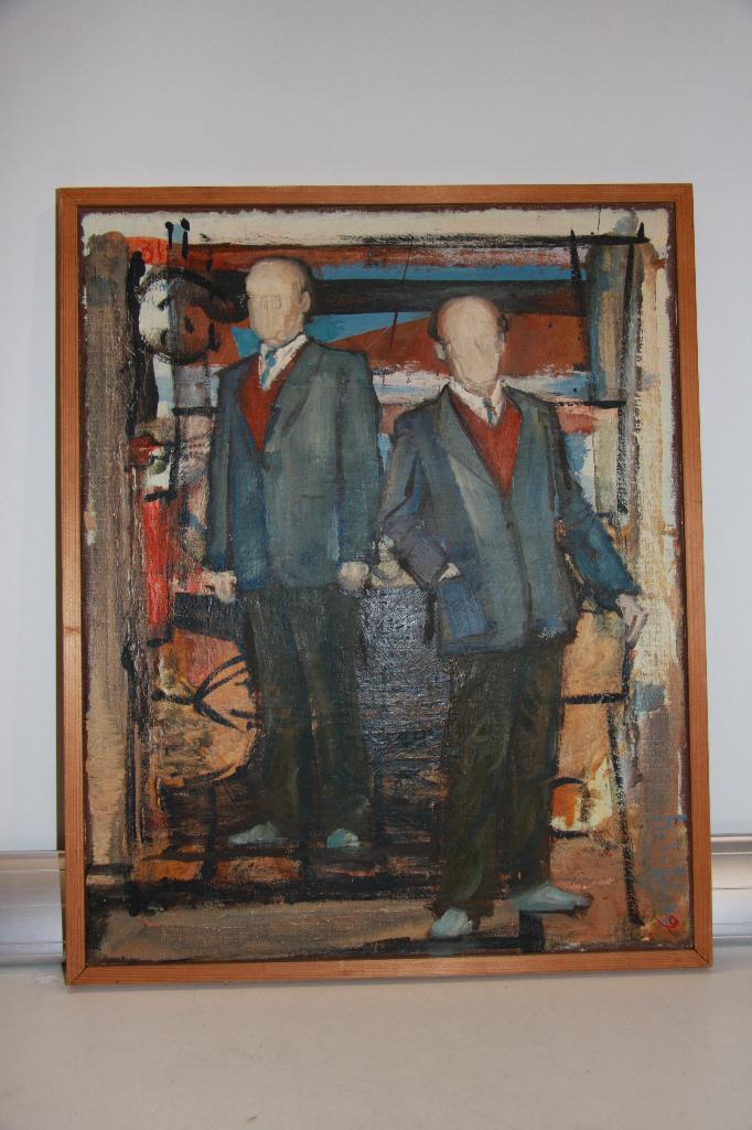 henk van dijk zundertenaar kunstschilder 42,5/52,5 cm (257), Ophalen of Verzenden