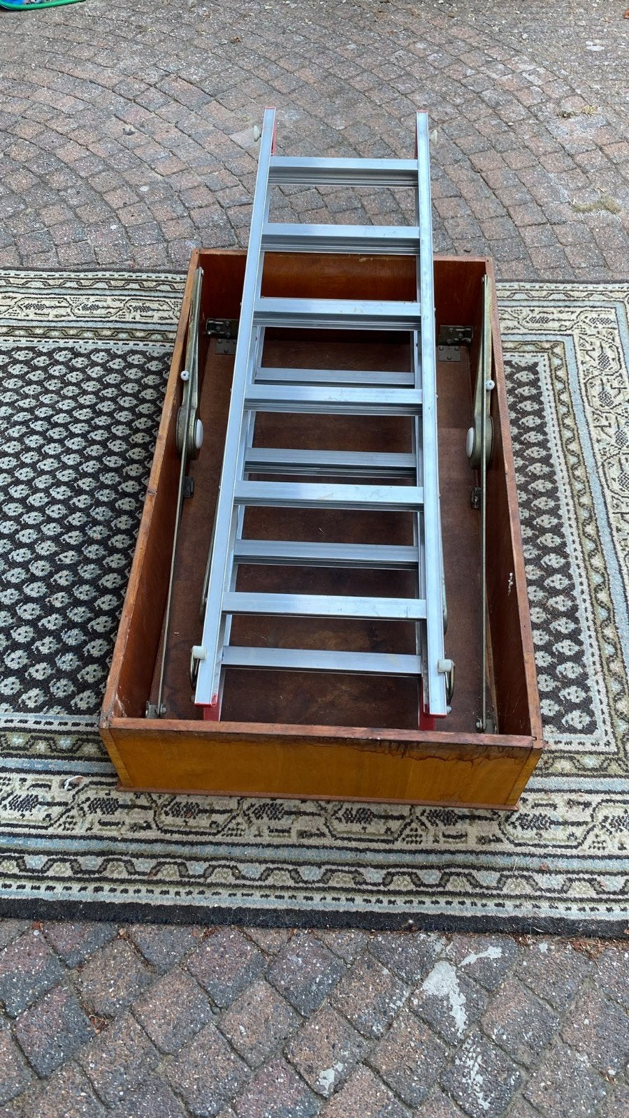 Aluminium vlizotrap, Ophalen, Gebruikt, Trap, Opvouwbaar of Inschuifbaar
