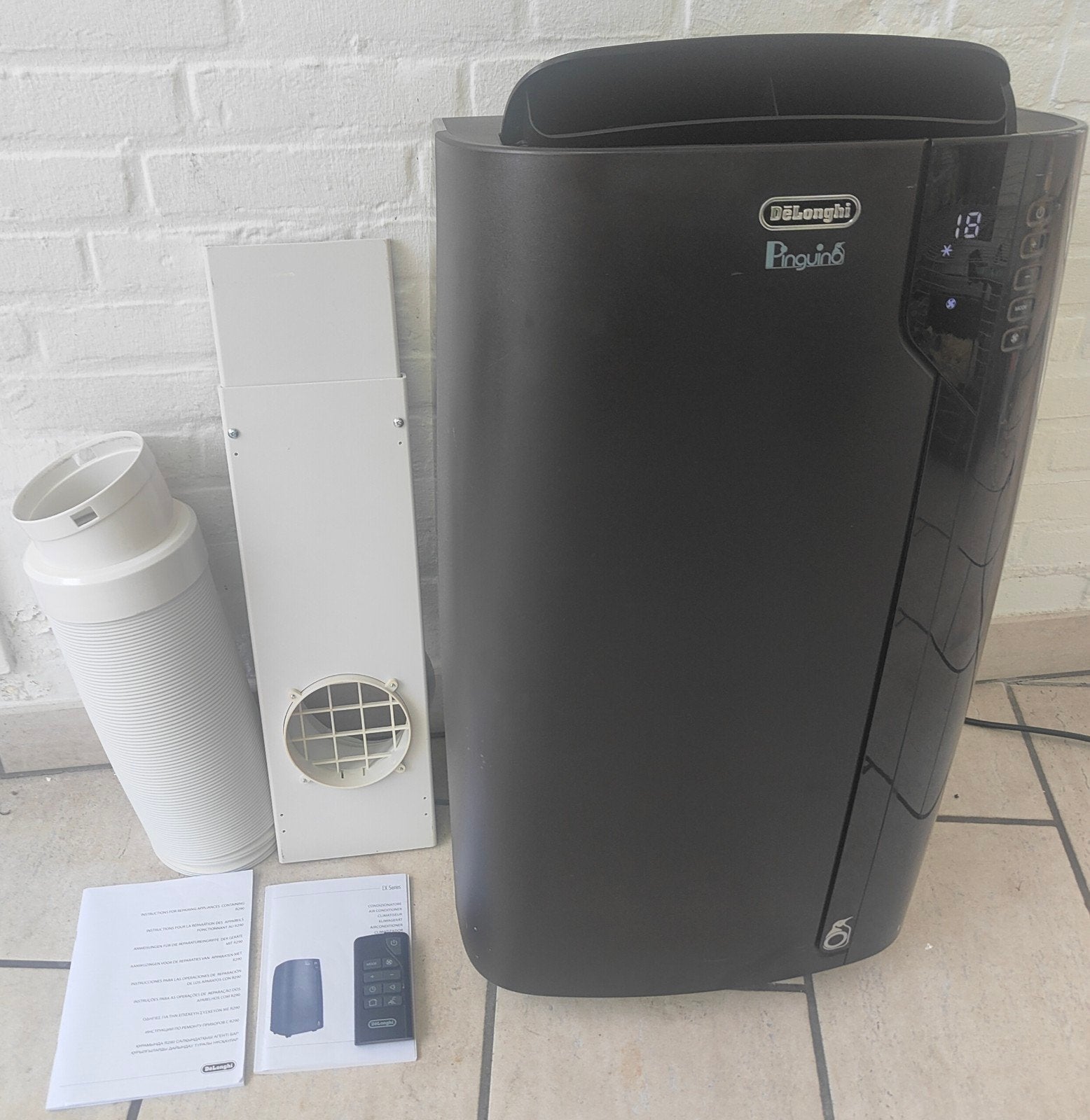 Delonghi Pac EX120 Silent 3,0KW Luxe model 11.500Btu, Ophalen, Timer, Ventileren, 3 snelheden of meer