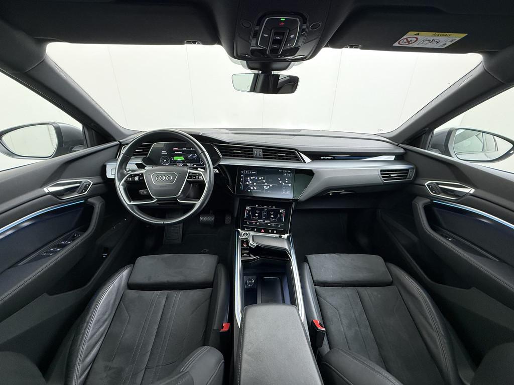 Audi e-tron 55 Quattro Advanced Edition Plus 95kWh Panoramad, Auto's, Audi, Automaat, 131 €/maand, Zwart, 95 kWh