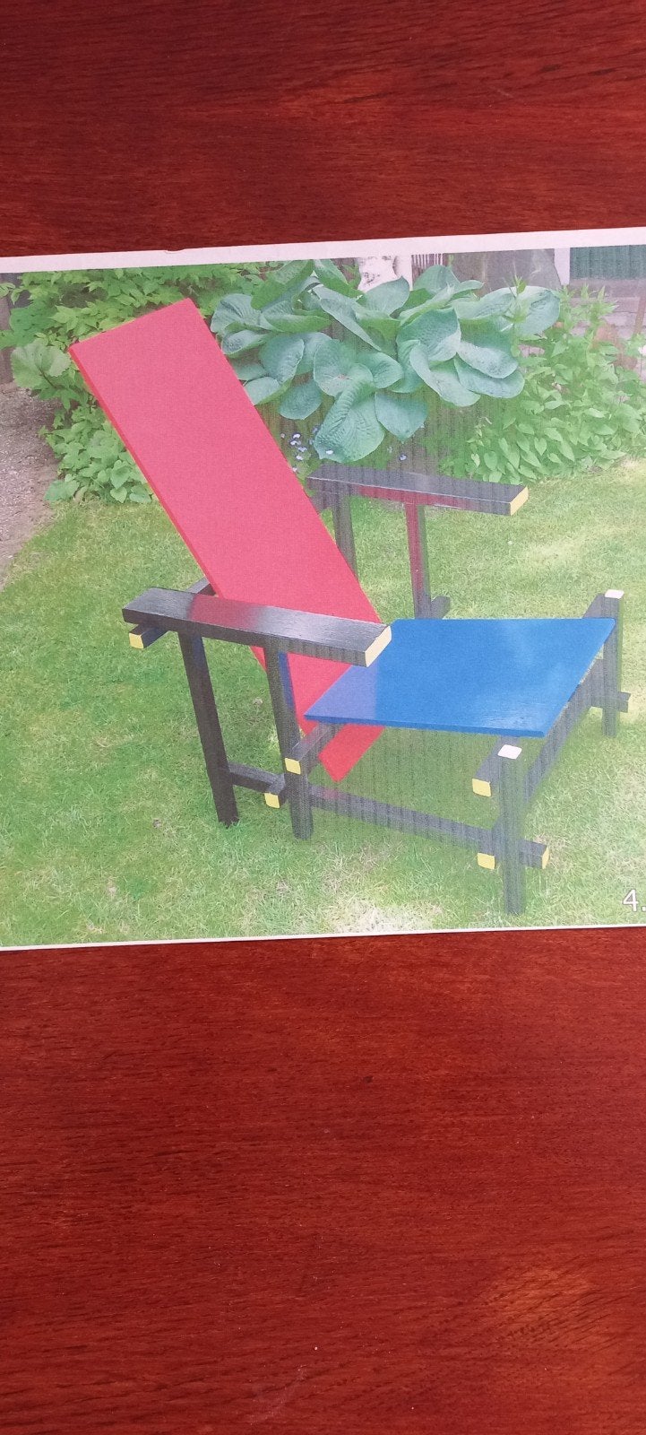 Rietveld-stijl kunststoel in originele kleuren en maten, Huis en Inrichting, Overige kleuren, Nieuw, Eén, Rietveld-stijl