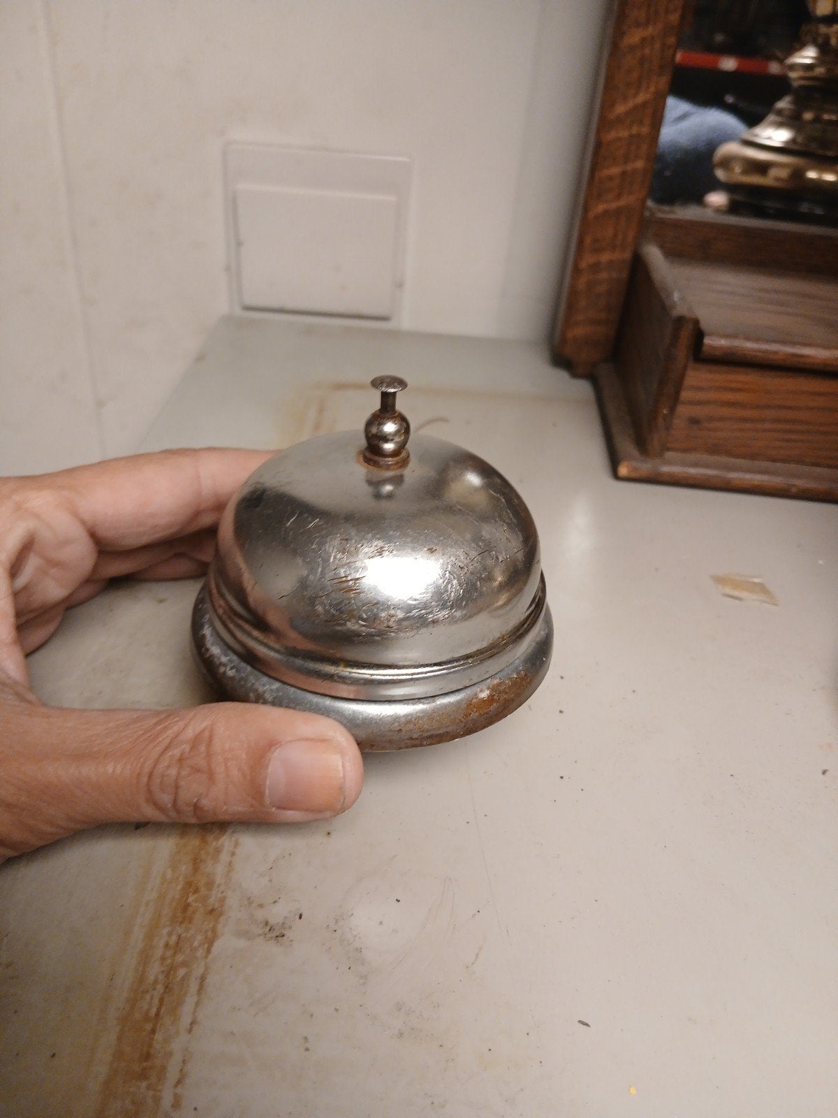 Vintage hotelbel / receptiebel, Antiek en Kunst, Ophalen of Verzenden