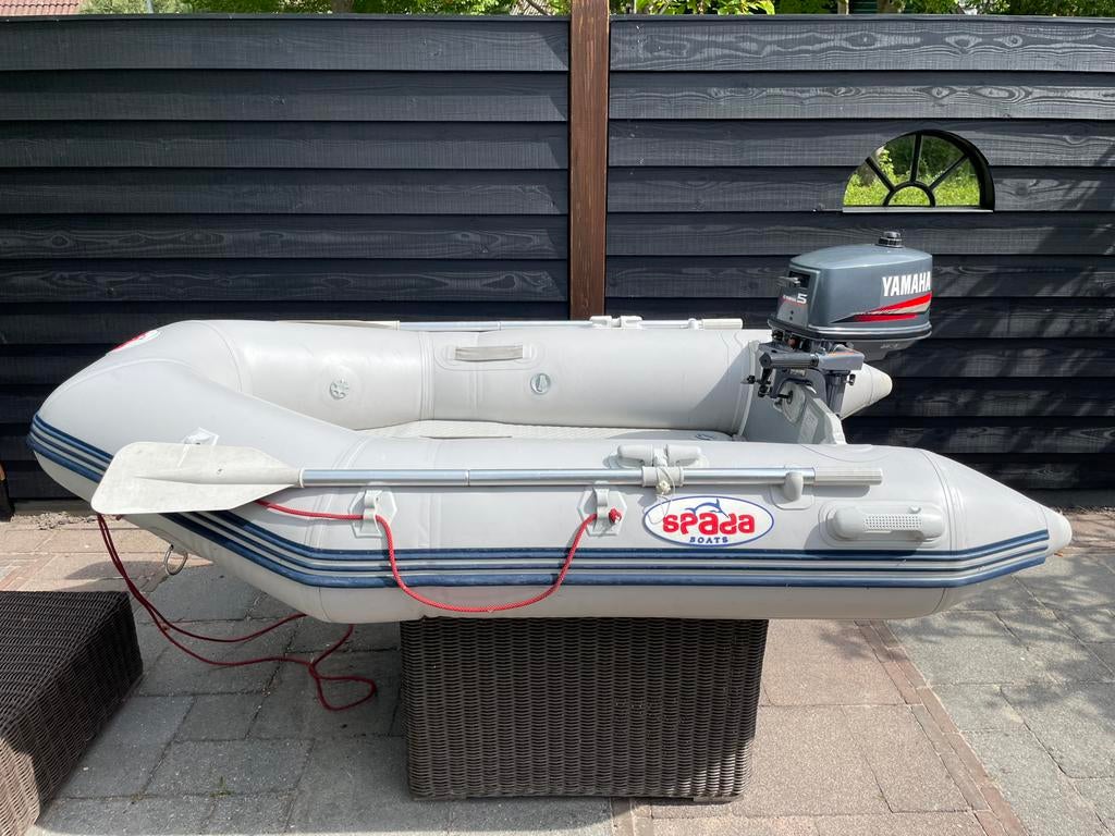 Spada 230 rubberboot met Yamaha 5 pk 2T, Airdeck, 5 pk, Ophalen, Overige merken