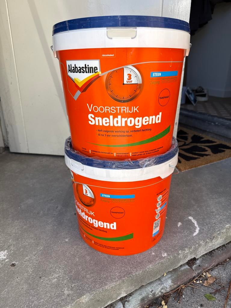 Alabastine Voorstrijk Sneldrogend - 10 liter, Ophalen, Overige kleuren, Nieuw, Verf