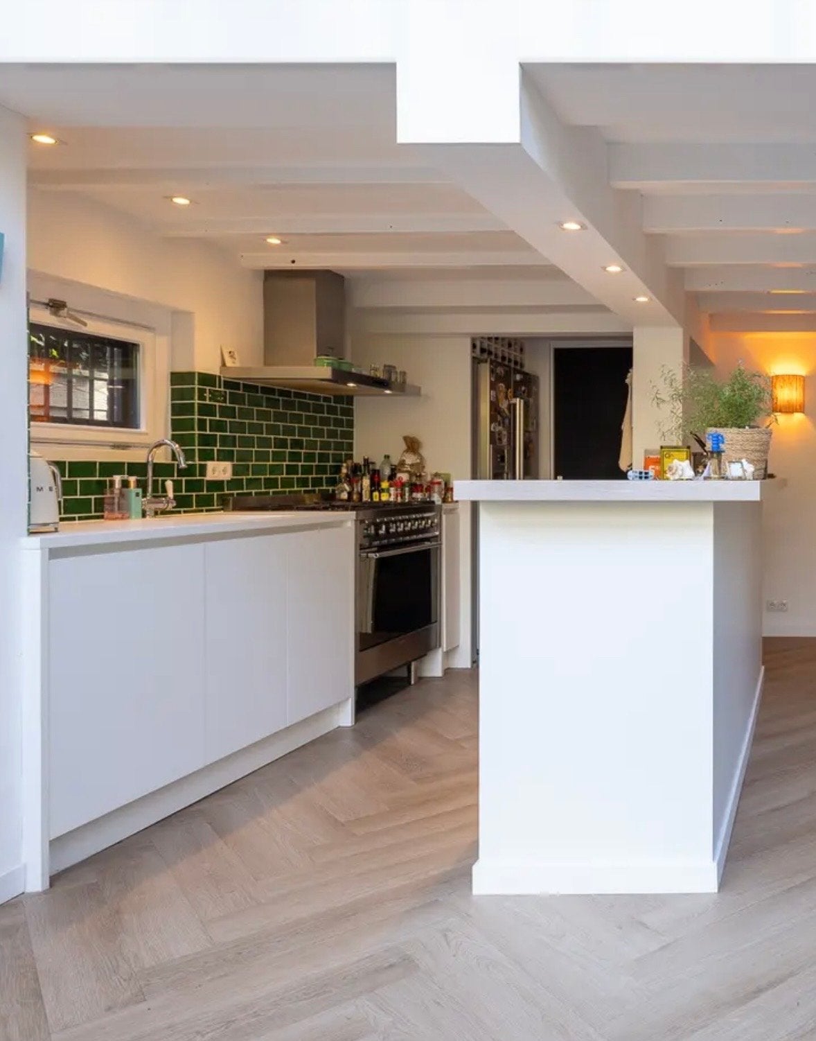 Complete keuken & bar (2018) Siemens en SMEG apparatuur, Ophalen, Gebruikt, Wit, Overige typen