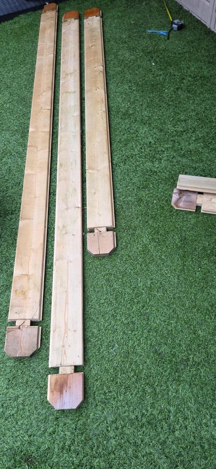 Blokhutplanken Veer en Groef, Ophalen, Zo goed als nieuw, 180 tot 250 cm, Planken