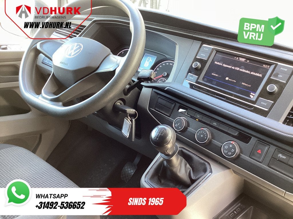 Volkswagen Transporter 2.0 TDI Weinig Km/ Carplay/ Cruise/ A, Voorwielaandrijving, Stof, Gebruikt, 4 cilinders