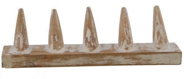 Houten ringen display white wash -20%, Hobby en Vrije tijd, Ophalen of Verzenden, Nieuw, Overige typen