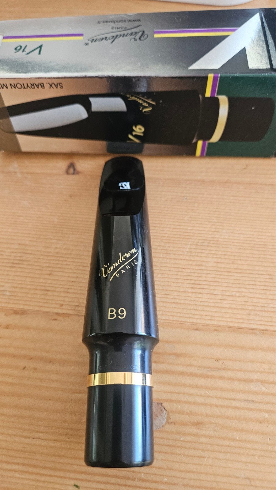 Baritonsaxofoon mondstuk Vandoren V16 B9, Ophalen of Verzenden, Zo goed als nieuw, Bariton