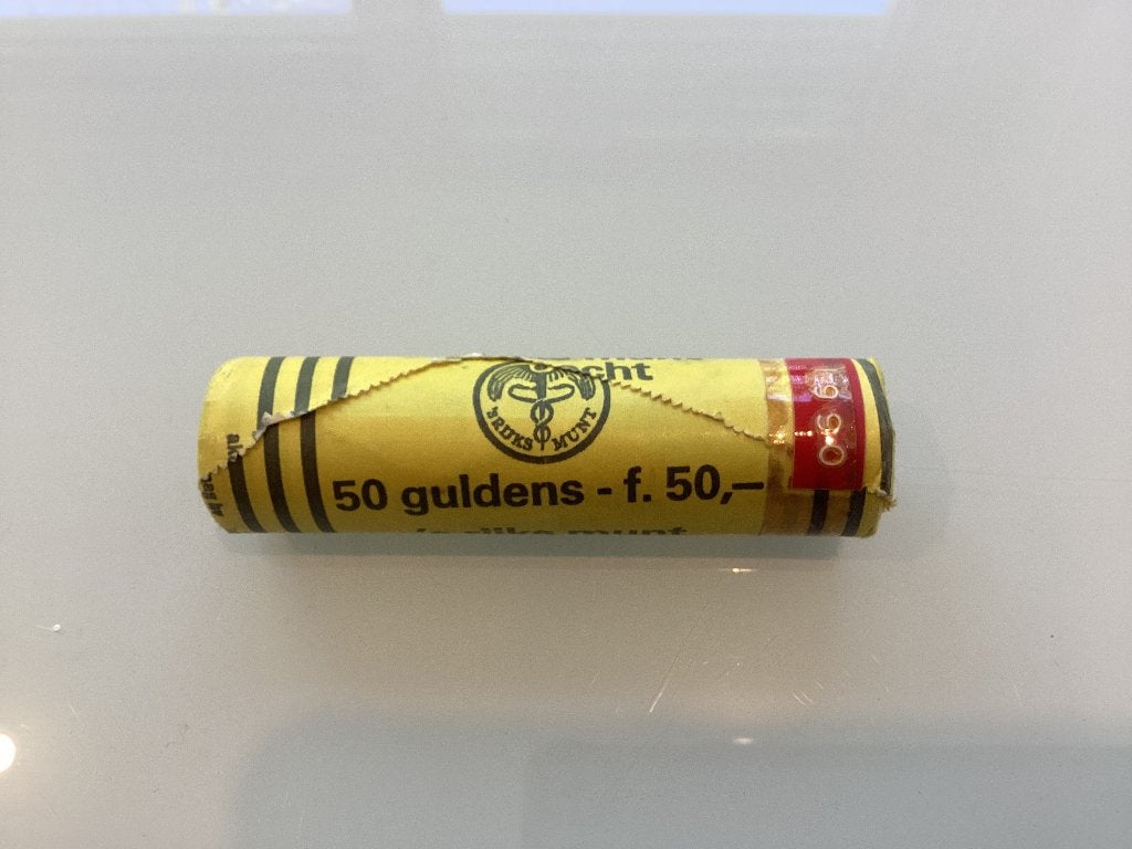 Originele muntrol 50 (UNC/ongeopend) guldens uit 1990, Postzegels en Munten, Munten | Nederland, Ophalen of Verzenden, Koningin Beatrix