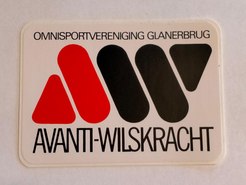 Avanti-wilskracht omnisportvereniging Glanerbrug sticker, Ophalen of Verzenden, Zo goed als nieuw, Overige typen