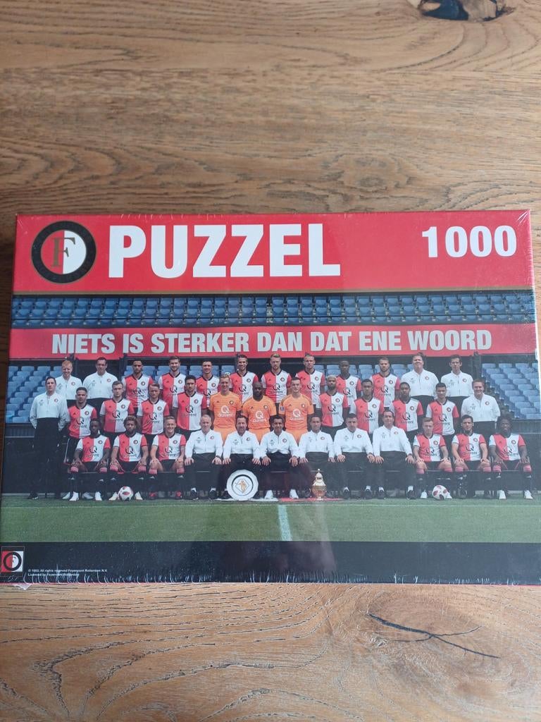 Feyenoord Puzzel 1000 Stukjes - Nieuw in Plastic, Ophalen of Verzenden, 500 t/m 1500 stukjes, Nieuw, Legpuzzel