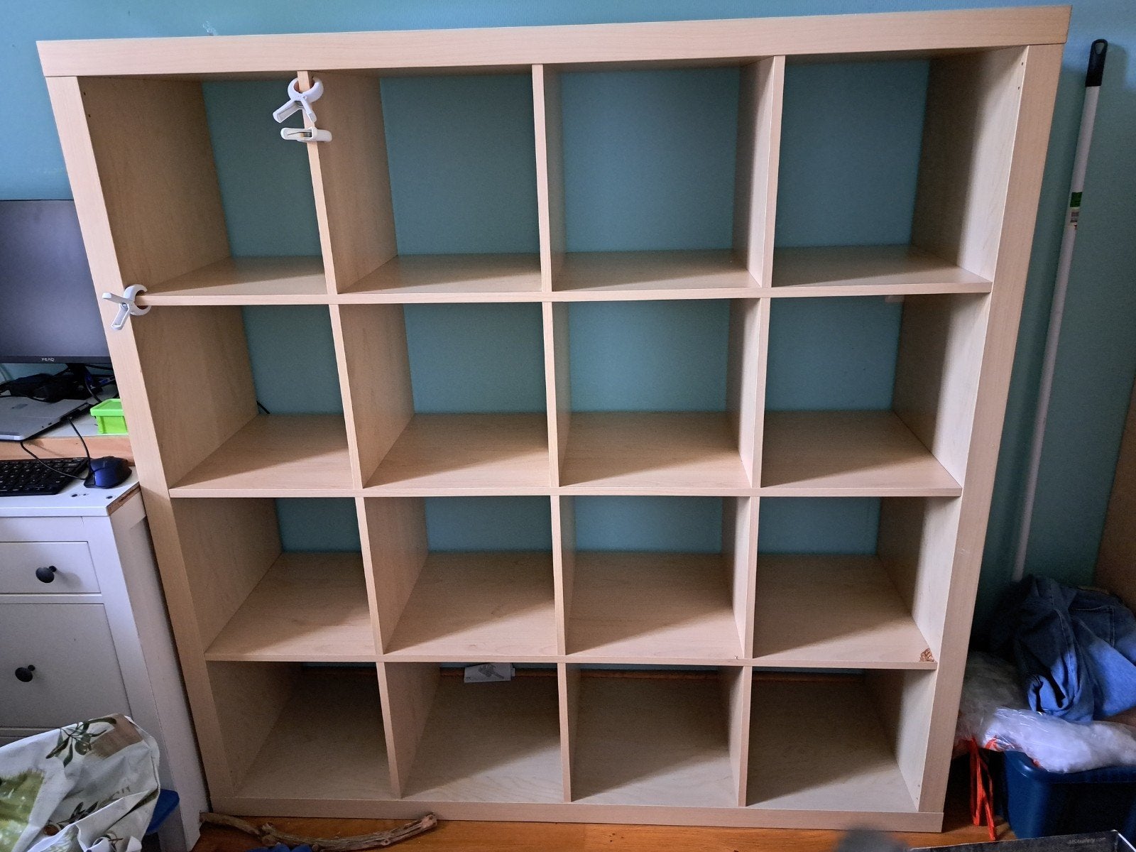 kallax kast 16 vlakjes, Ophalen, Gebruikt, 25 tot 50 cm