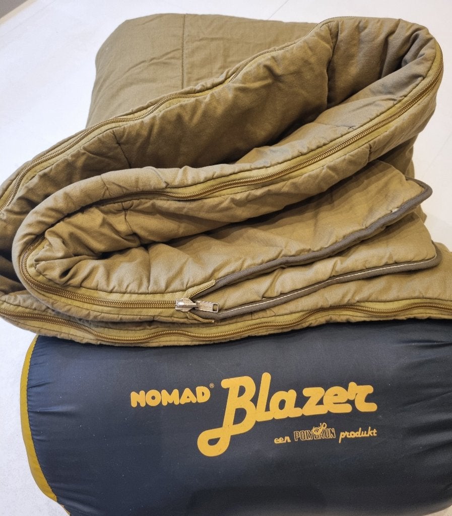 2x NOMAD BLAZER Slaapzak POLYDAUN 210 x 80/160  SAMEN € 25,=, Ophalen of Verzenden, Gebruikt