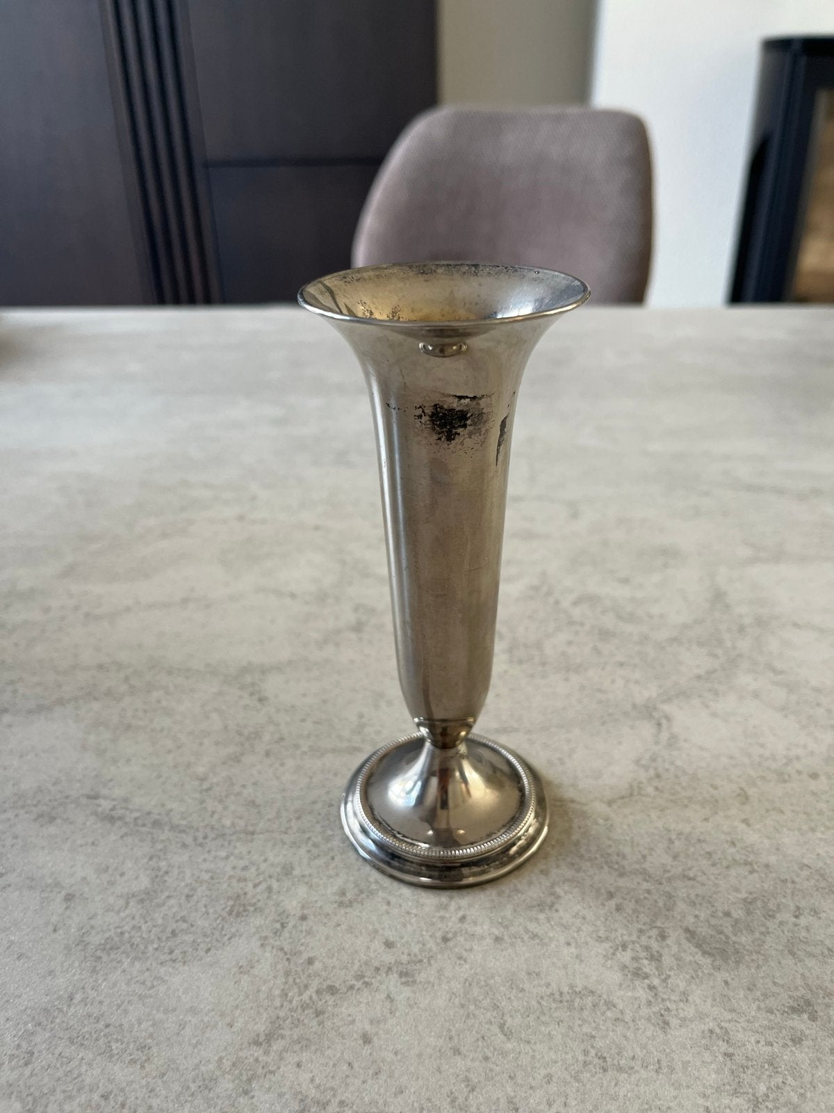 Antieke zilveren vaasje - Elegant en tijdloos, Antiek en Kunst, Ophalen of Verzenden