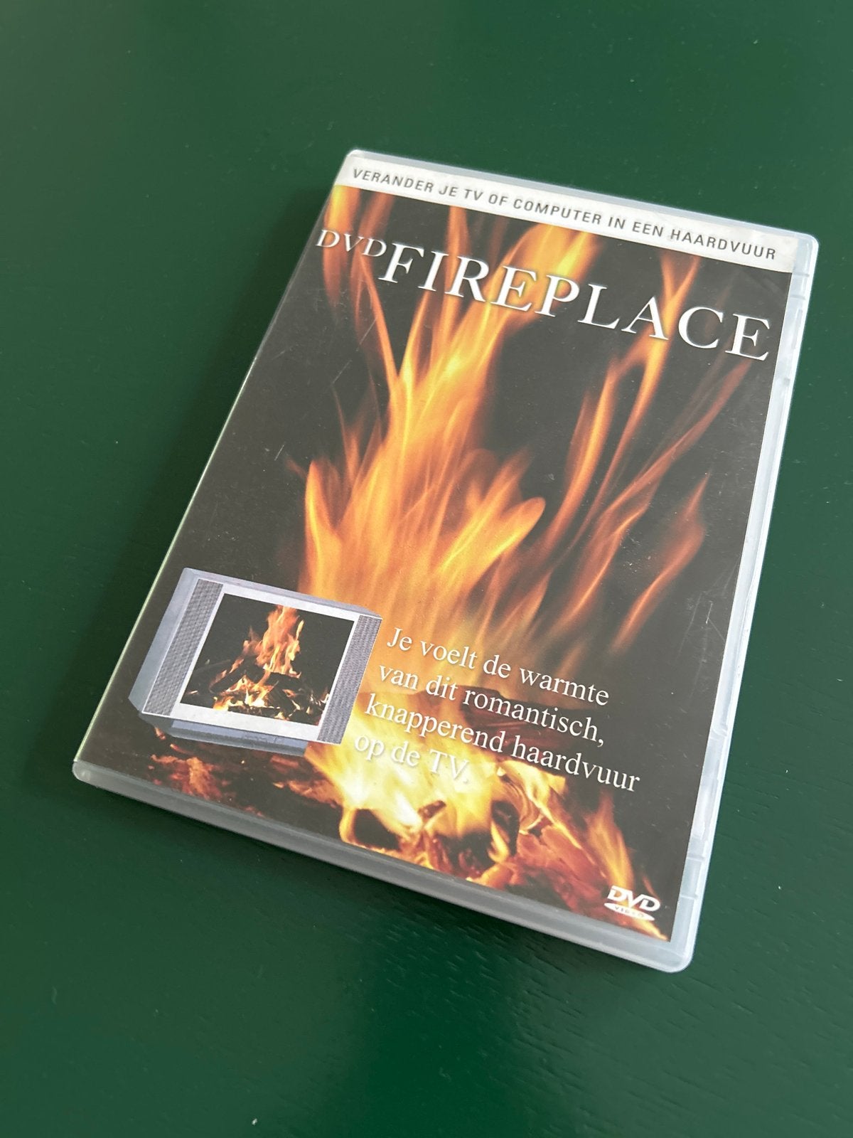 DVDFireplace: Romantisch Haardvuur op je TV of Computer, Alle leeftijden, Ophalen of Verzenden, Gebruikt