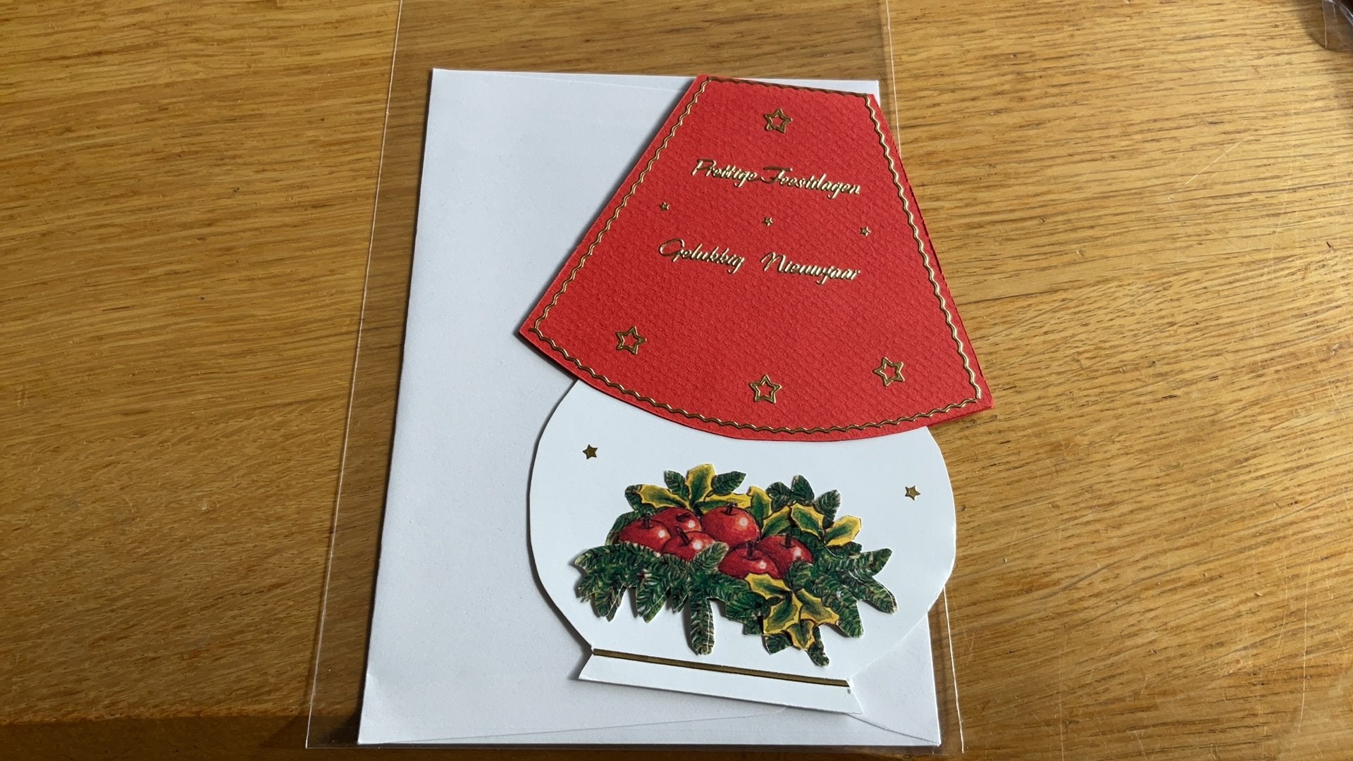 Zelfgemaakte Kerstkaart 22, Hobby en Vrije tijd, Ophalen of Verzenden, Nieuw, Kerst