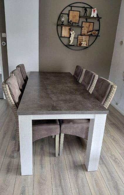eethoek, Huis en Inrichting, Ophalen, Gebruikt, 50 tot 100 cm, Vijf personen of meer