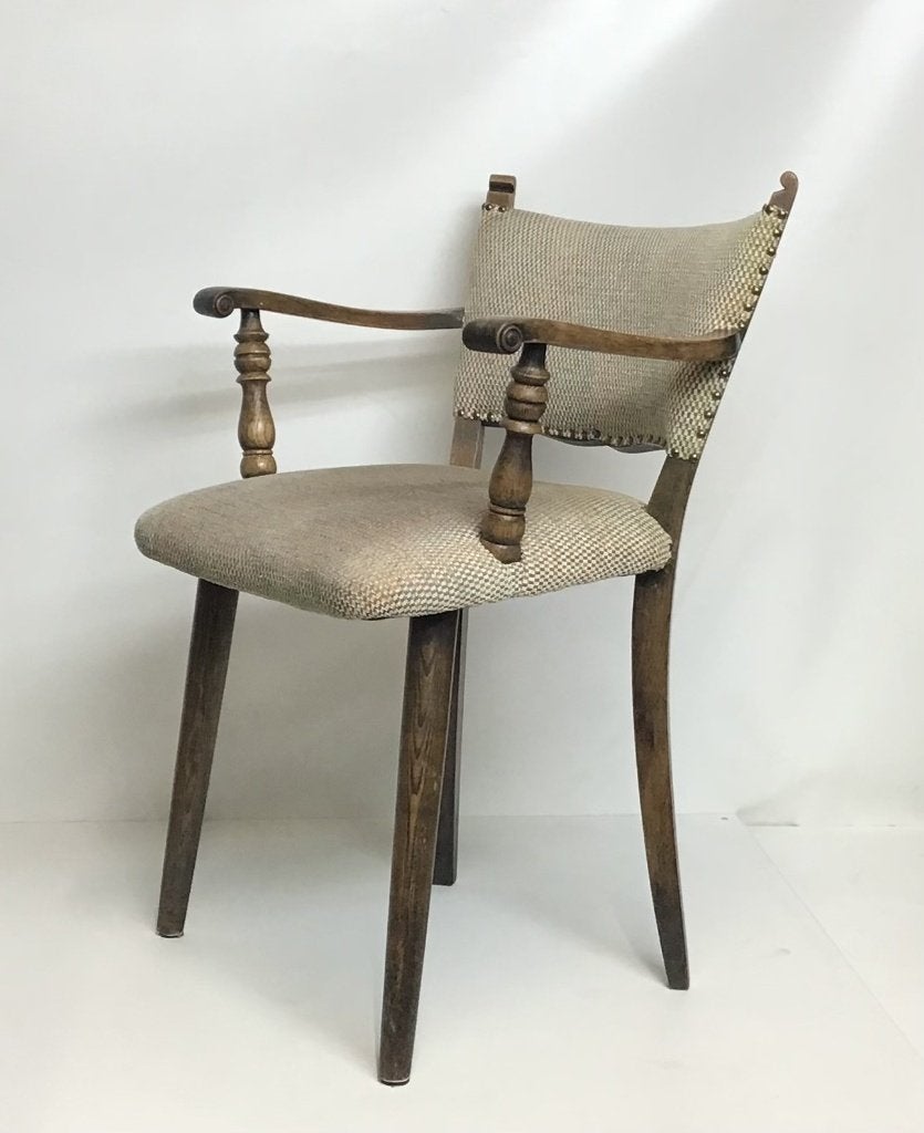 Leuke stoel - armfauteuil in nette staat, Vintage, 75 tot 100 cm, Ophalen of Verzenden, Zo goed als nieuw