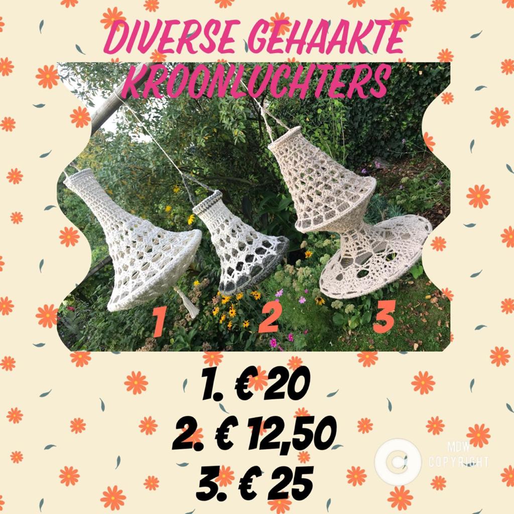 Gehaakte Kroonluchters - Diverse Maten & Kwaliteit, Ophalen of Verzenden, Nieuw