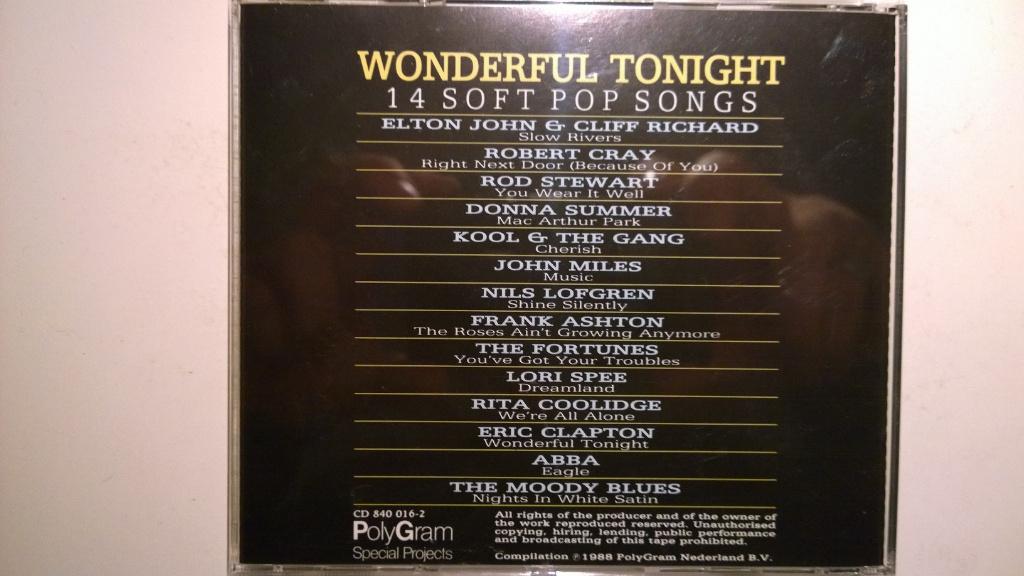 Wonderful Tonight - 14 Soft Pop Songs, Ophalen of Verzenden, Zo goed als nieuw, Pop