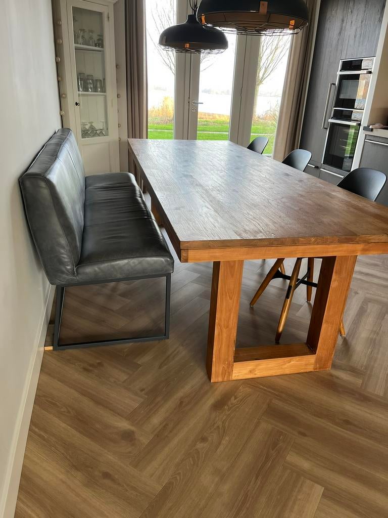 Tafel Teak 2,80 m, Ophalen, 200 cm of meer, 50 tot 100 cm, Zo goed als nieuw