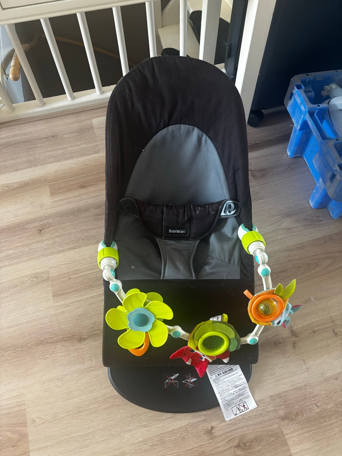 BabyBjörn Wipstoel met Speelboog - Zwart/Grijs, Ophalen, Gebruikt