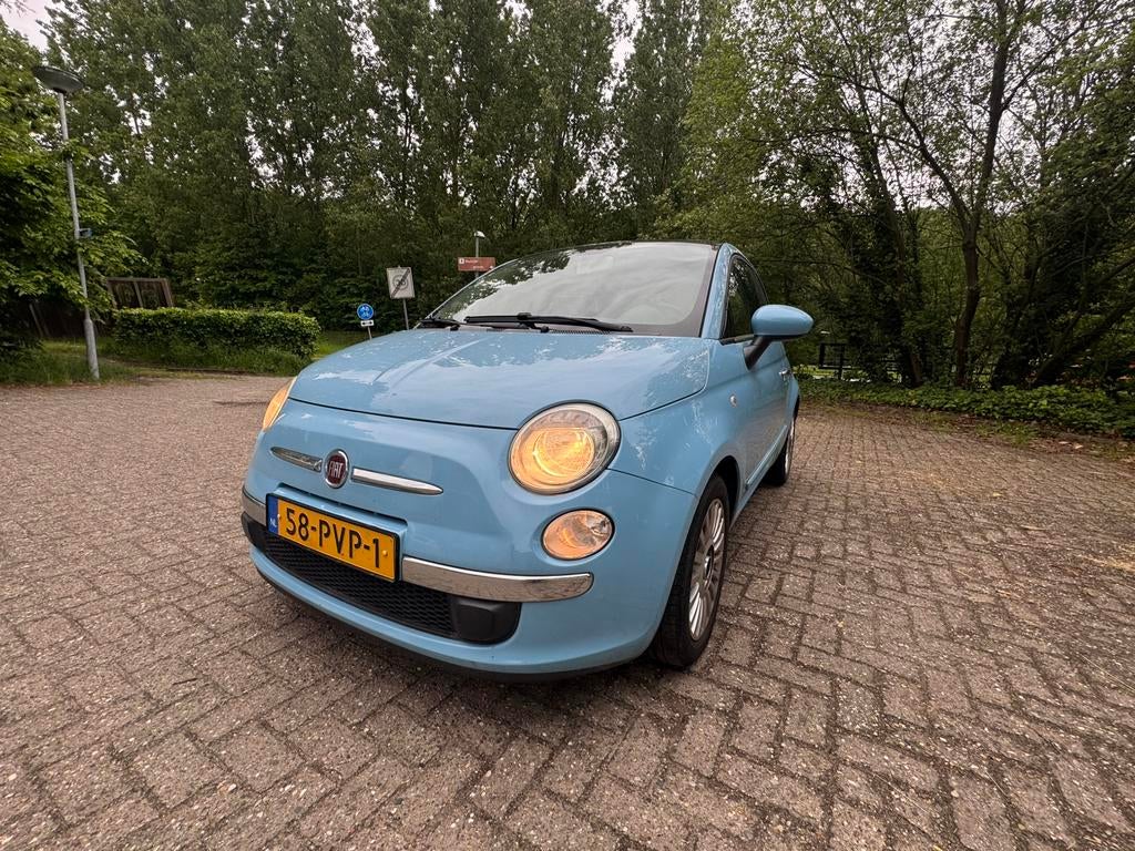 Fiat 500 0.9 TwinAir Lounge 2011, Auto's, Renault, 898 cc, Stof, 40 €/maand, Beige