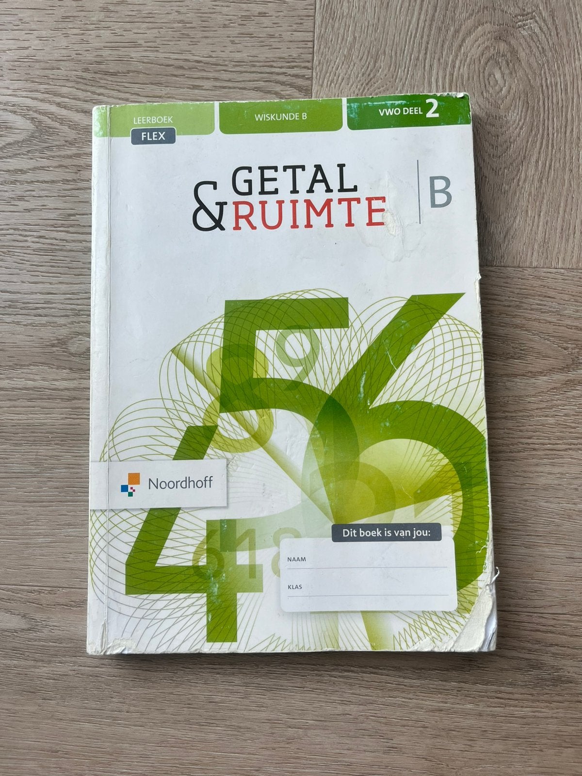Getal & Ruimte B VWO Deel 2 Leerboek Flex, Gelezen, VWO, Ophalen of Verzenden, Wiskunde B