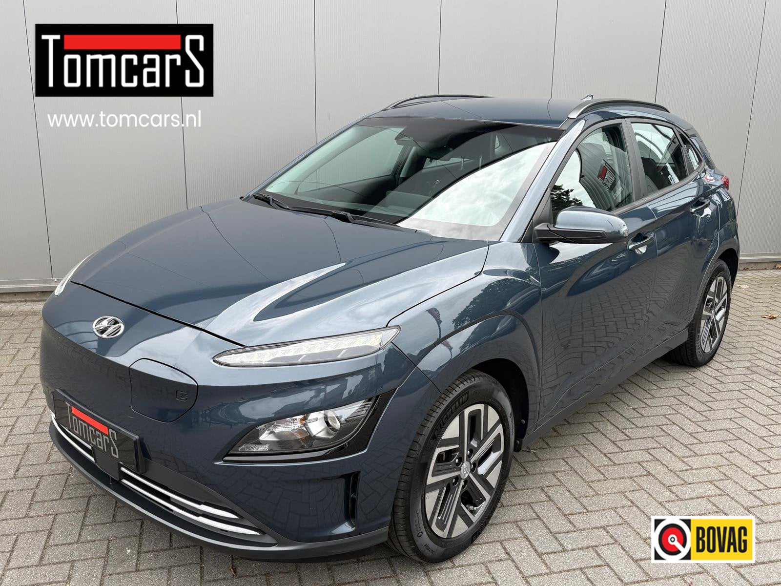 Hyundai KONA EV Fashion 64 kWh 204PK Camera/Adapt. cruise/Ca, Auto's, Dealer onderhouden, Stof, Blauw, 204 pk