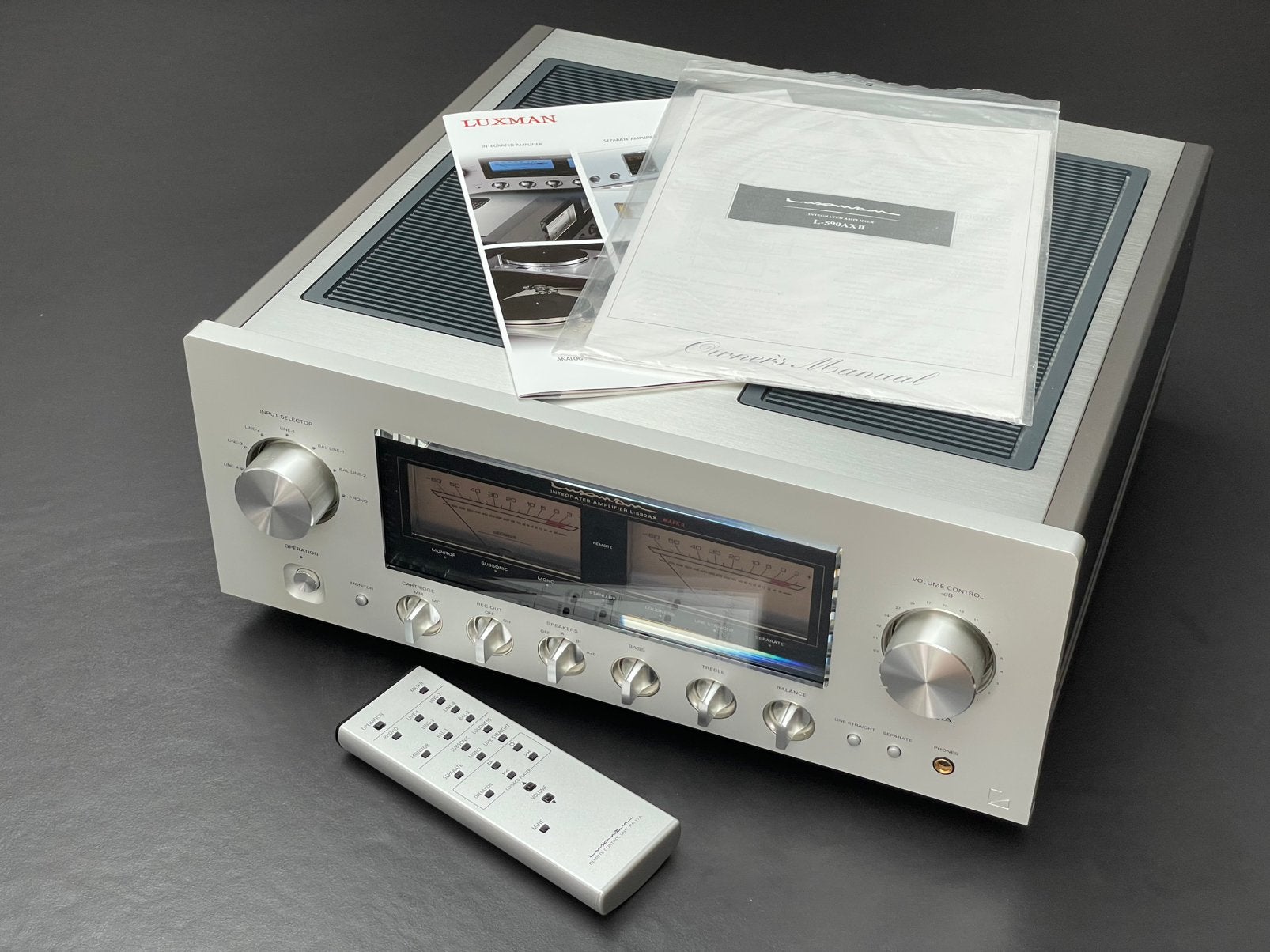 Luxman L-590AX Mark II / MK2, Ophalen, Zo goed als nieuw, Minder dan 60 watt, Overige merken