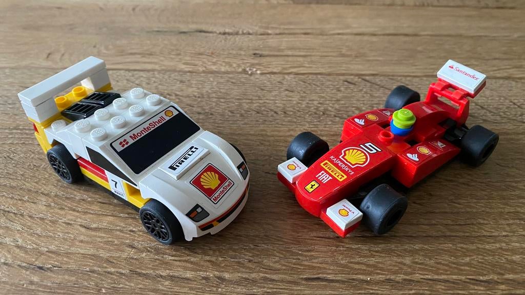 Lego Ferrari Shell Collectie 30190 & 30192, Ophalen of Verzenden, Gebruikt, Complete set, Lego