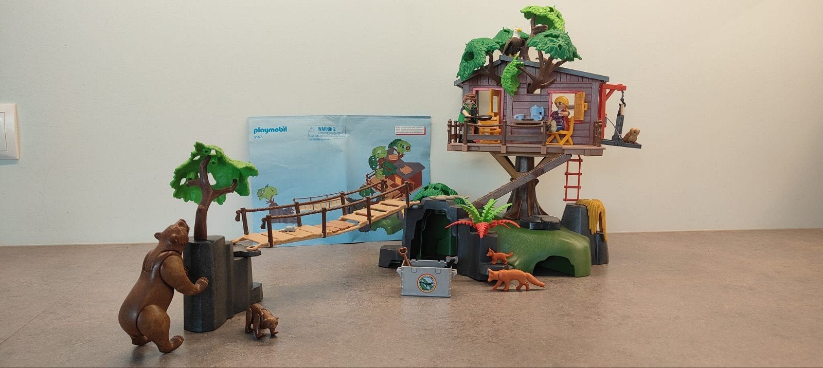 Playmobil Boomhut met Dieren en Figuren, Ophalen, Wild life, Gebruikt, Gebouw