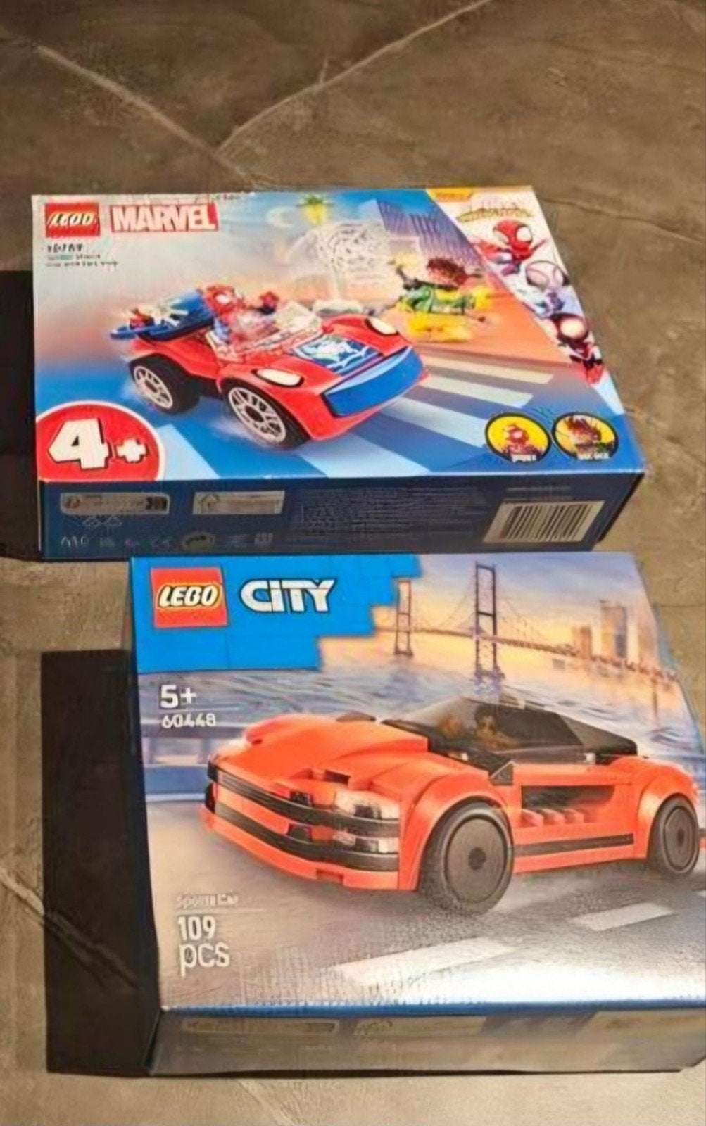 LEGO Marvel Spider-Man en LEGO City Sportwagen sets, Ophalen of Verzenden, Nieuw, Overige merken