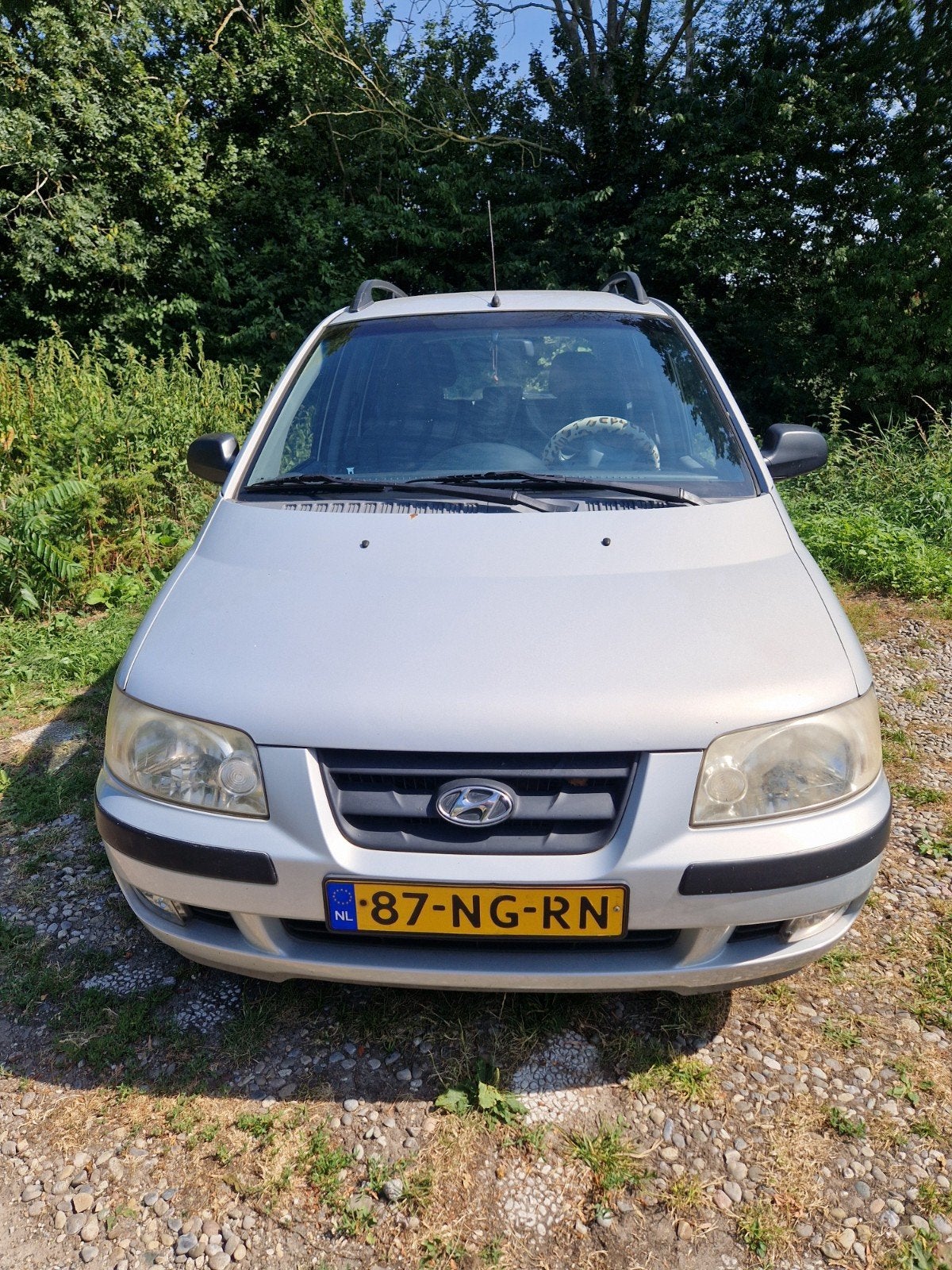 Hyundai Matrix 1.6 2003 Grijs, Auto's, Hyundai, Particulier, Matrix, Benzine, D, MPV, Handgeschakeld, Origineel Nederlands, Zilver of Grijs
